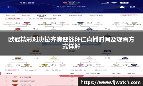 欧冠精彩对决拉齐奥迎战拜仁直播时间及观看方式详解